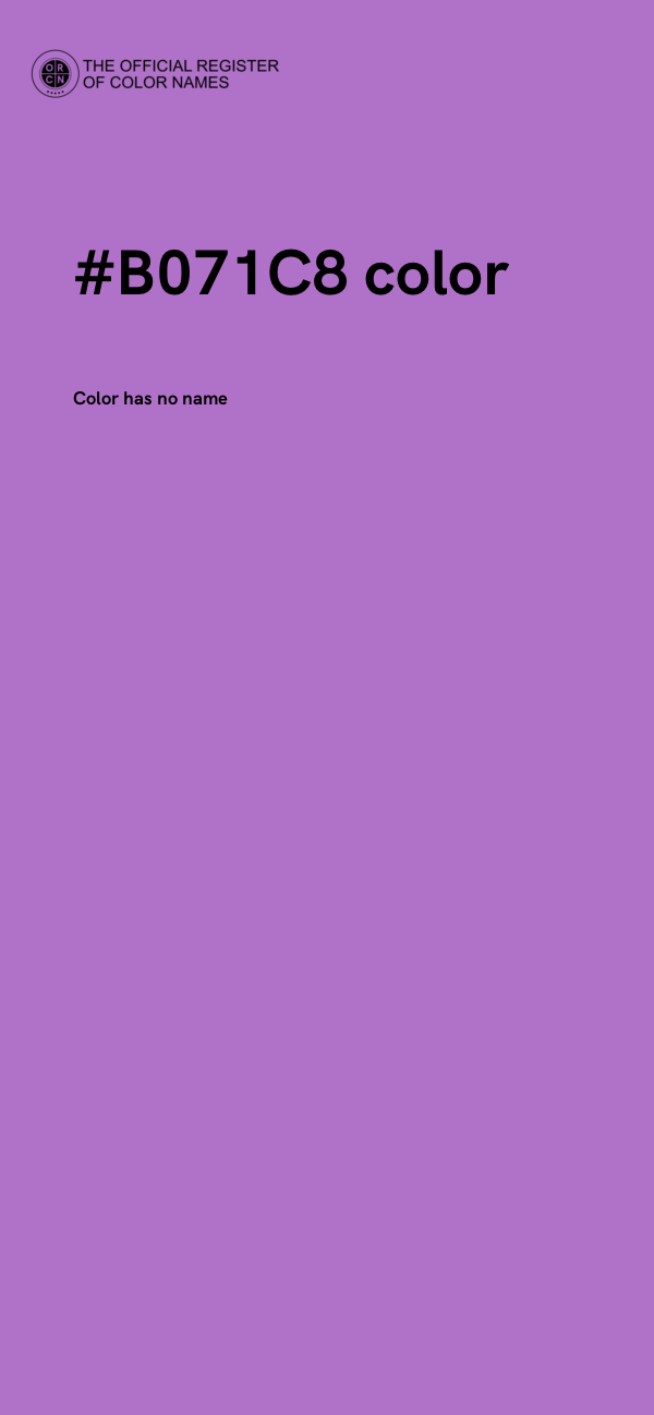 #B071C8 color image