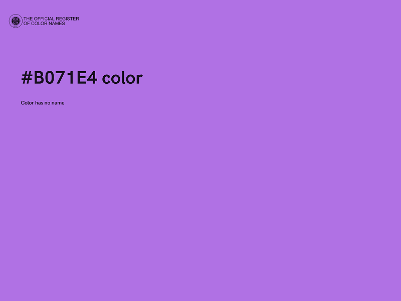 #B071E4 color image