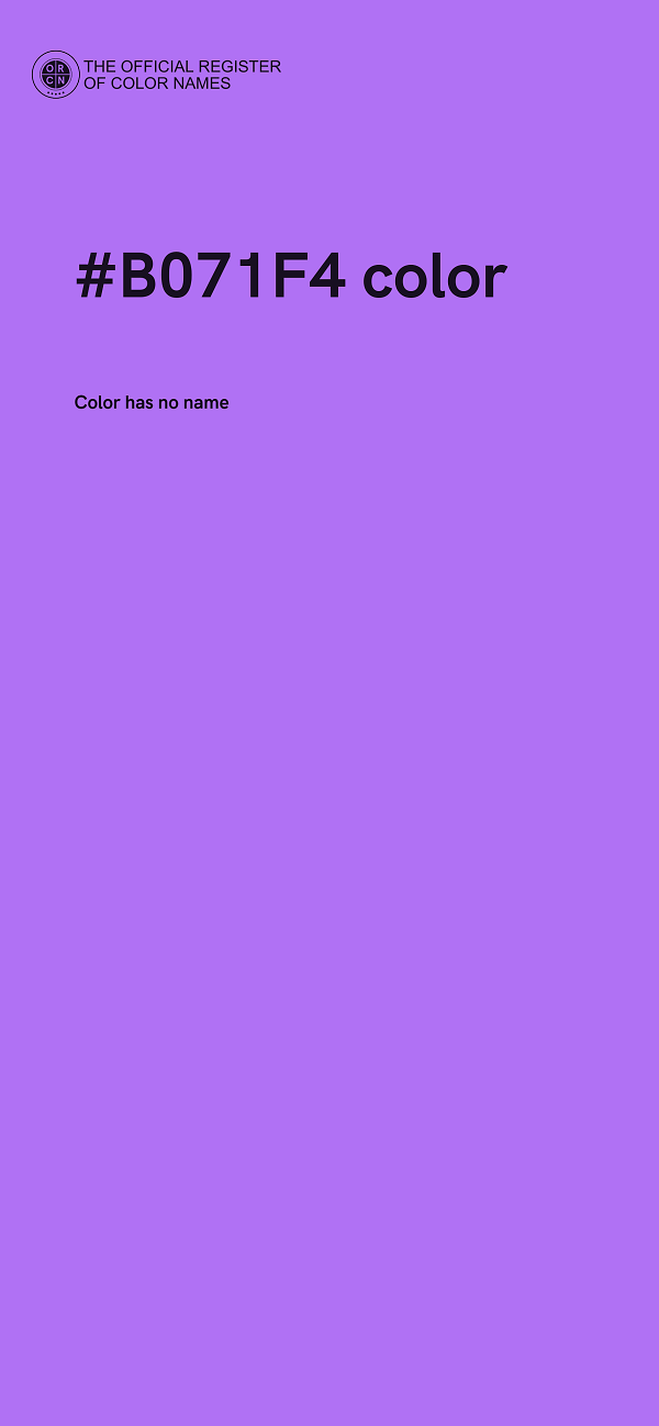 #B071F4 color image