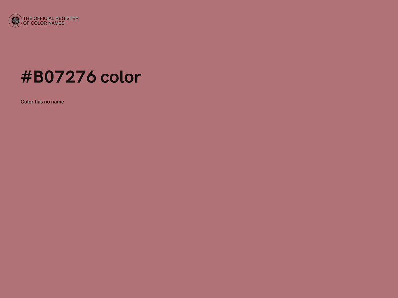 #B07276 color image