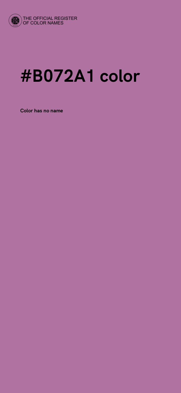 #B072A1 color image