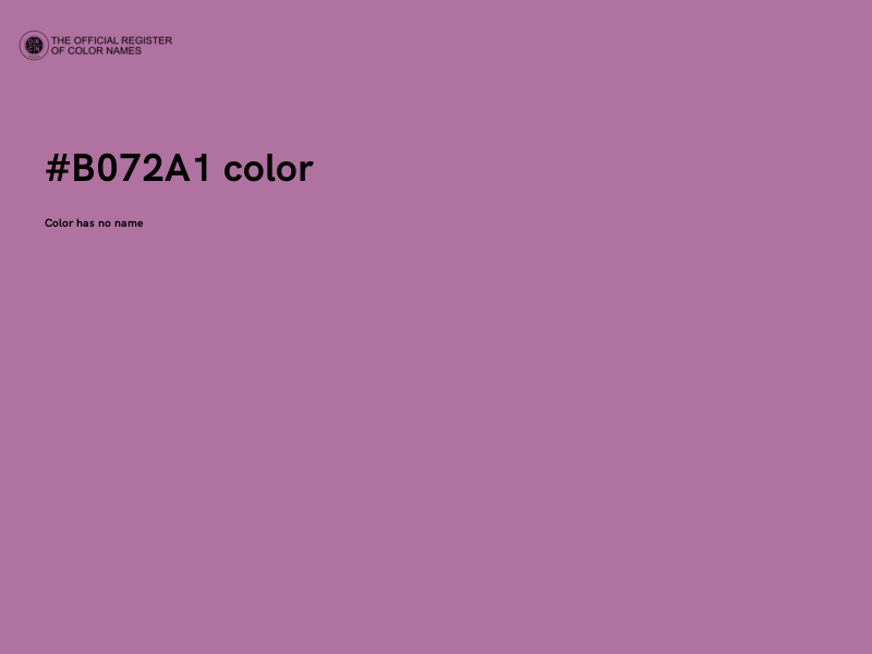 #B072A1 color image
