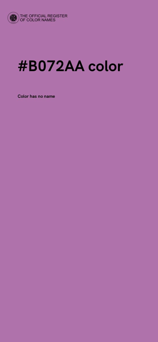 #B072AA color image