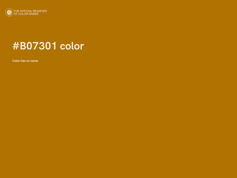 #B07301 color image