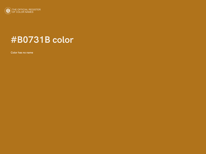 #B0731B color image