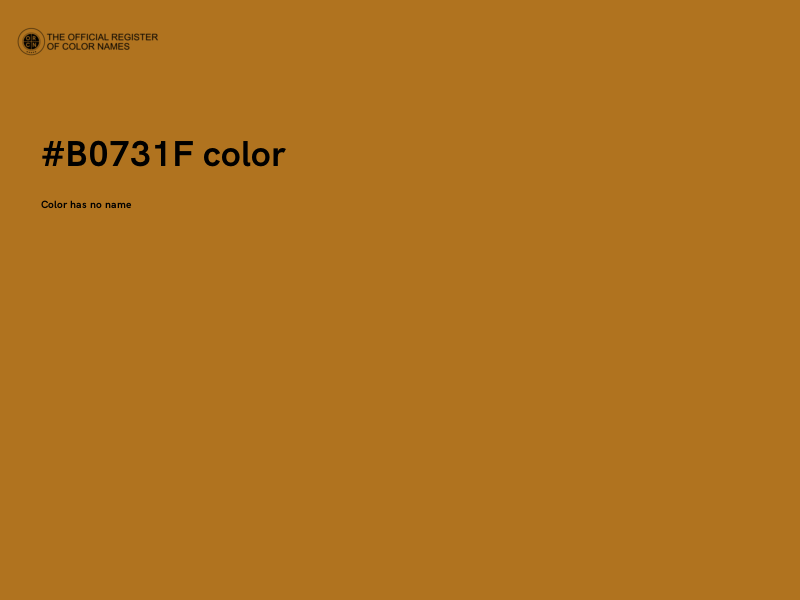 #B0731F color image