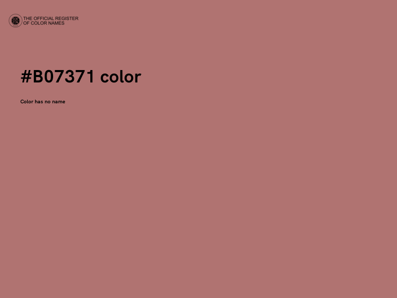 #B07371 color image