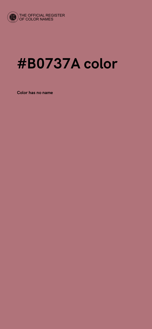#B0737A color image