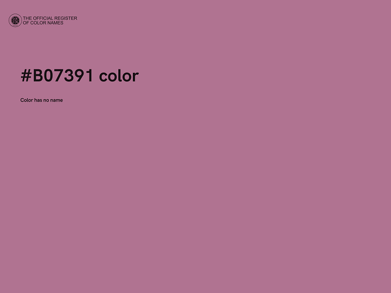 #B07391 color image