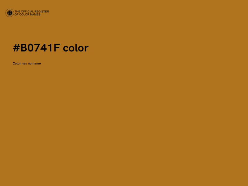 #B0741F color image