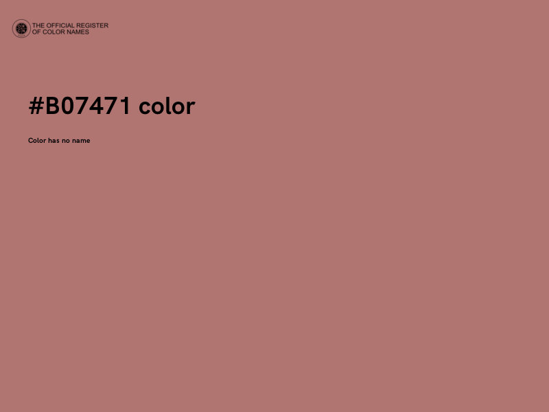 #B07471 color image