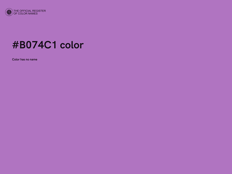 #B074C1 color image