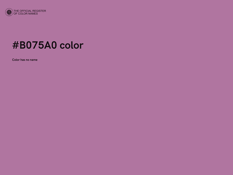 #B075A0 color image