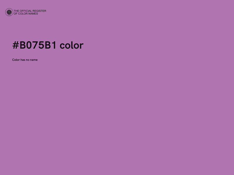 #B075B1 color image