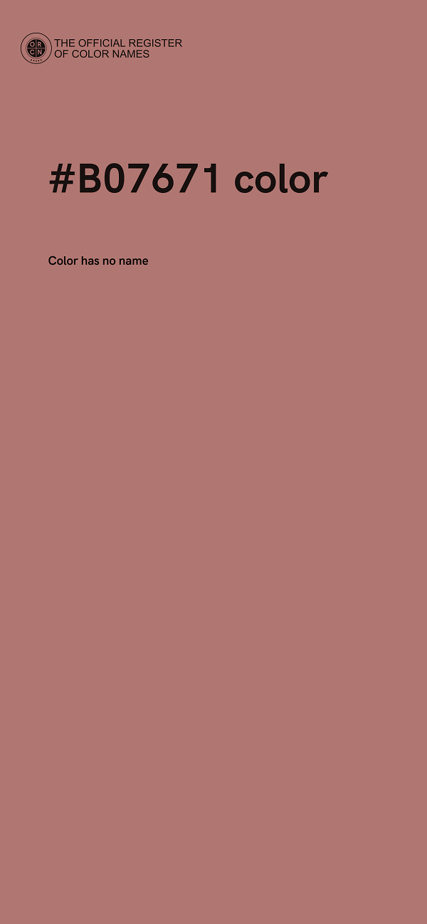 #B07671 color image