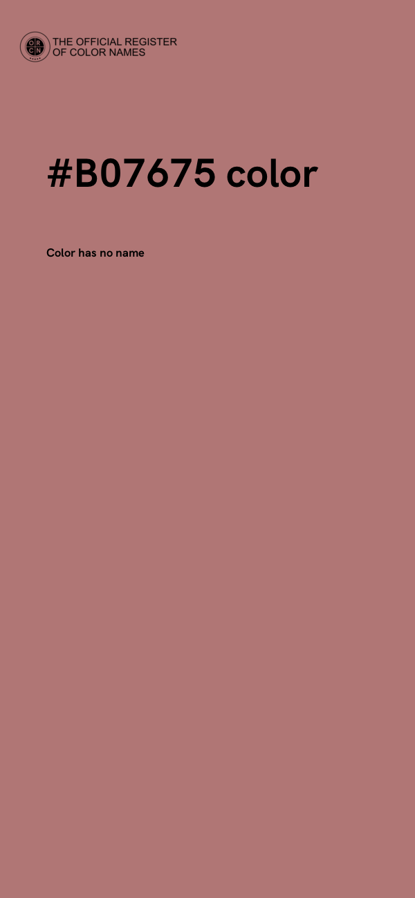 #B07675 color image