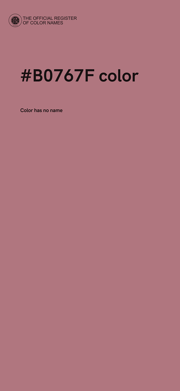 #B0767F color image
