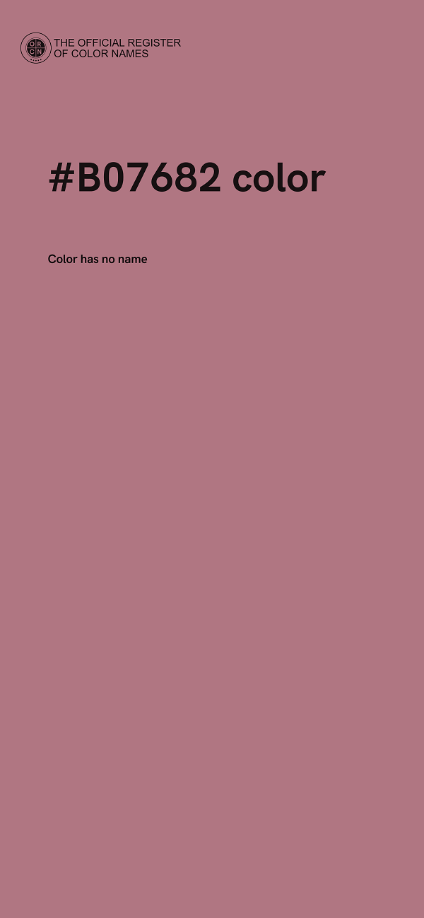 #B07682 color image