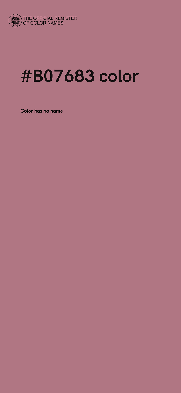 #B07683 color image