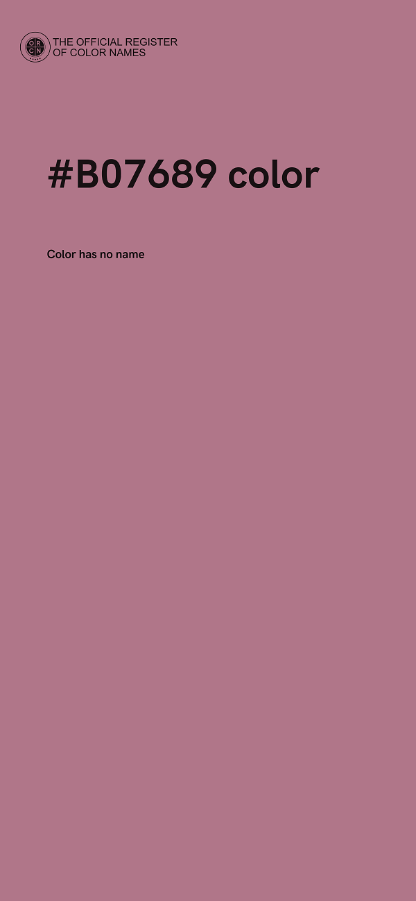 #B07689 color image