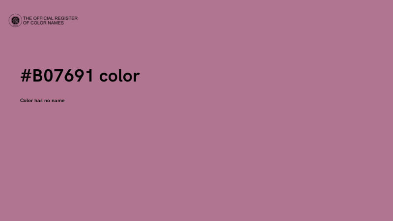 #B07691 color image