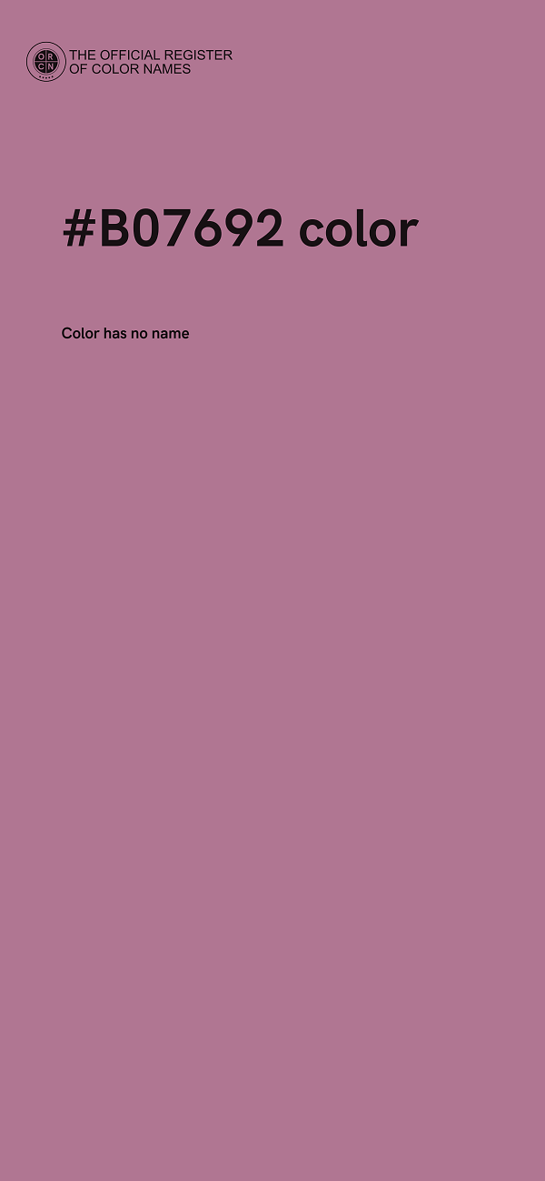 #B07692 color image