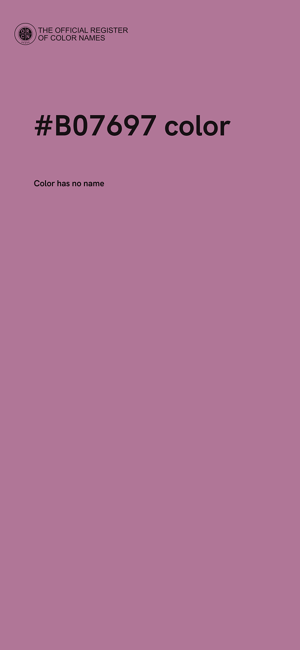 #B07697 color image