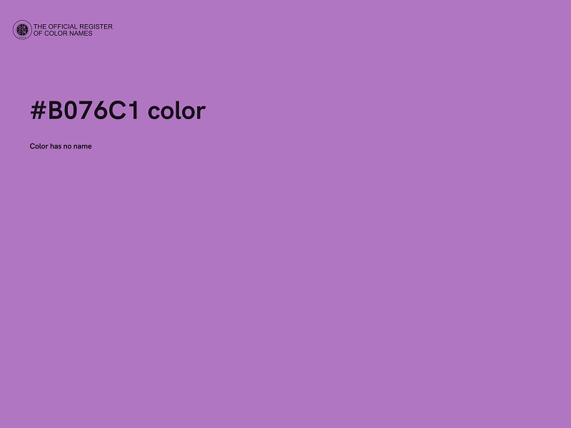 #B076C1 color image