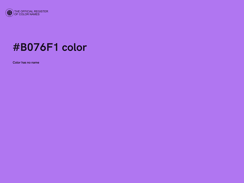 #B076F1 color image