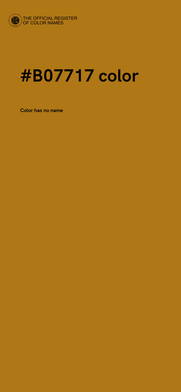 #B07717 color image