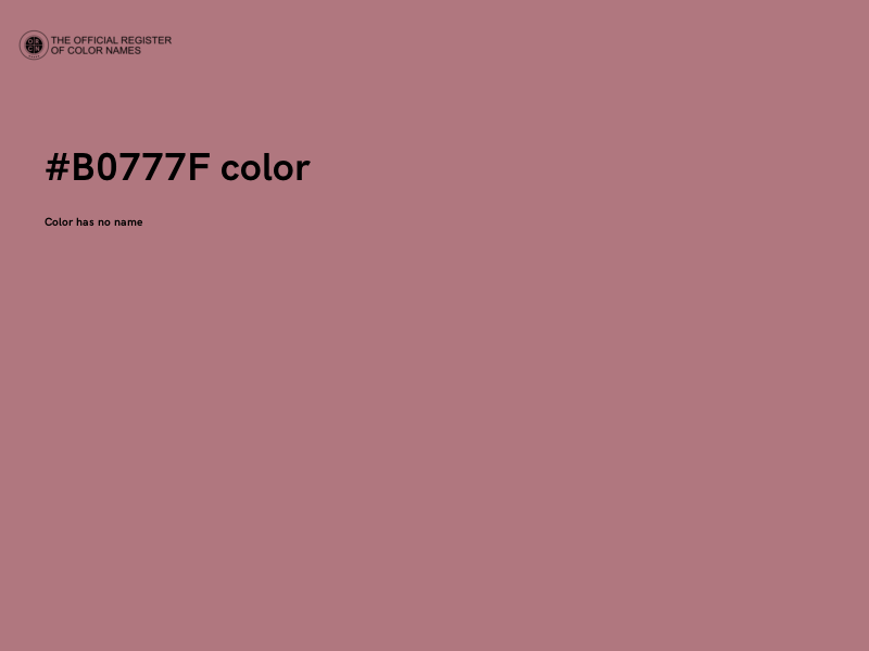 #B0777F color image