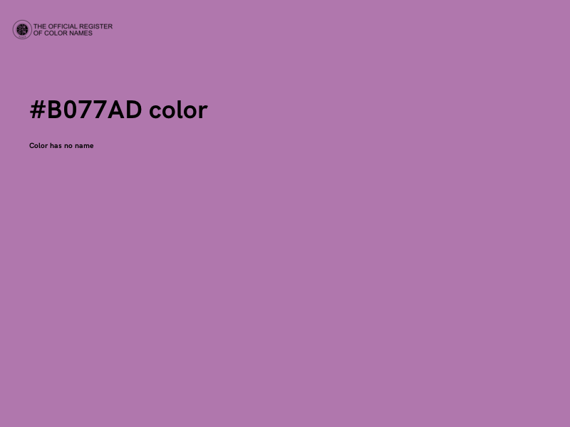 #B077AD color image