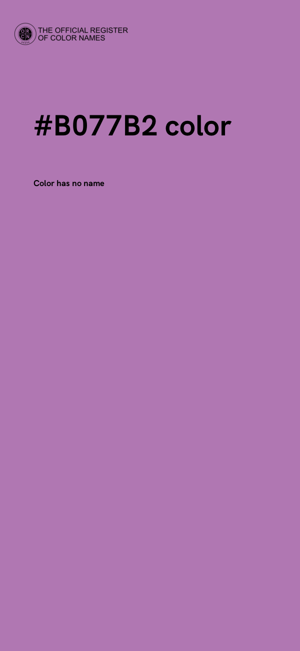 #B077B2 color image