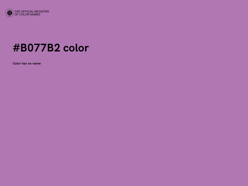 #B077B2 color image