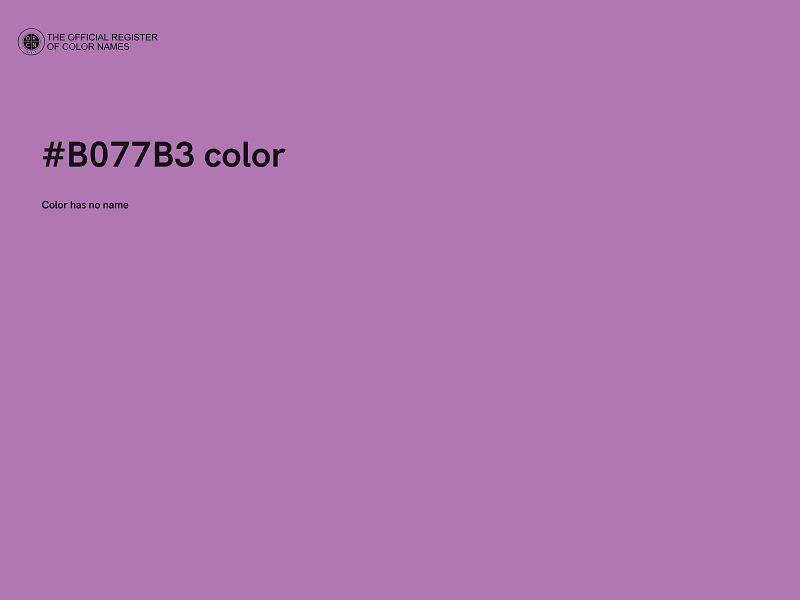 #B077B3 color image