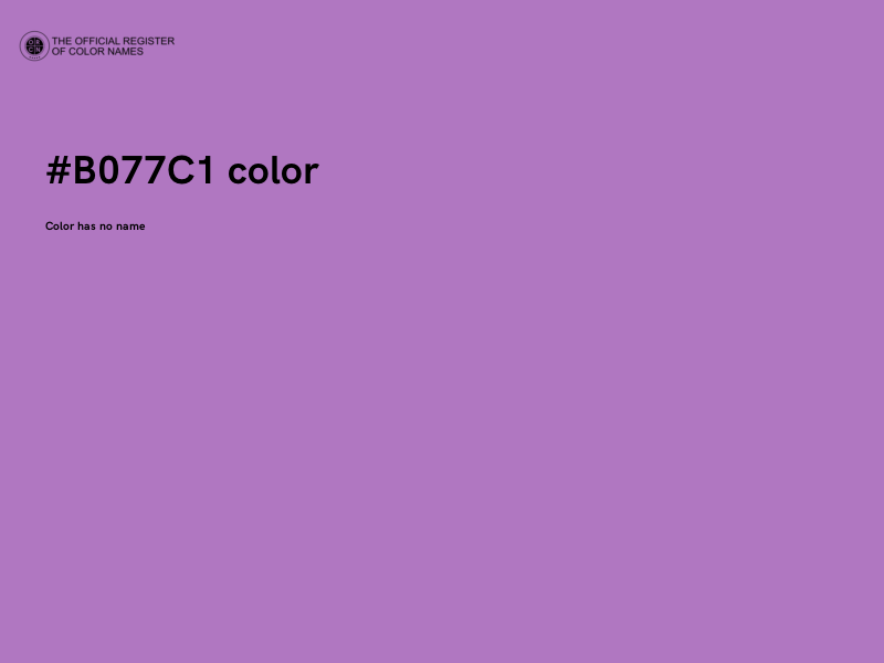 #B077C1 color image