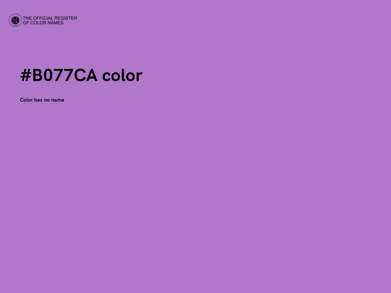 #B077CA color image