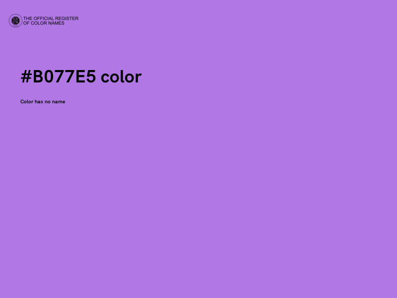 #B077E5 color image