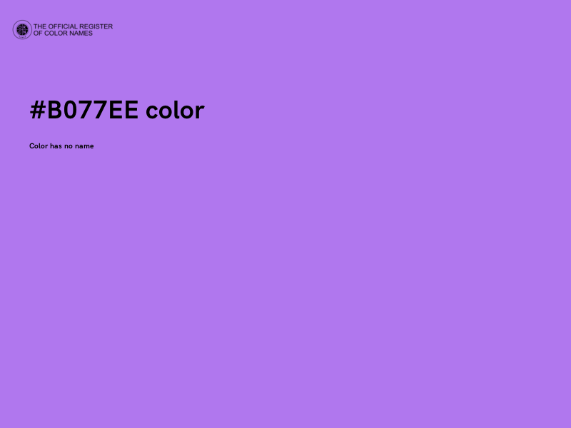 #B077EE color image
