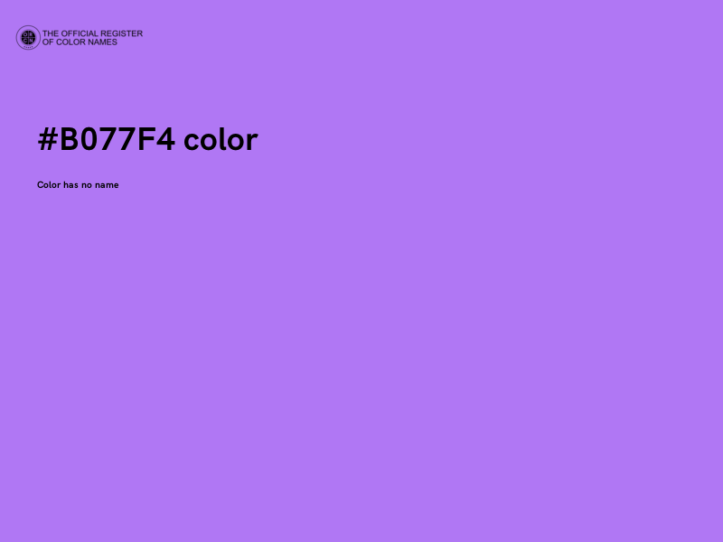 #B077F4 color image