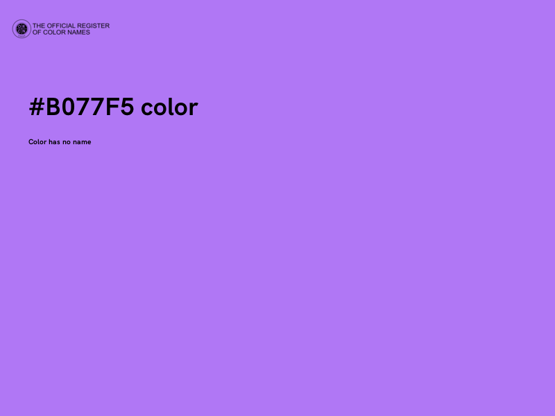 #B077F5 color image