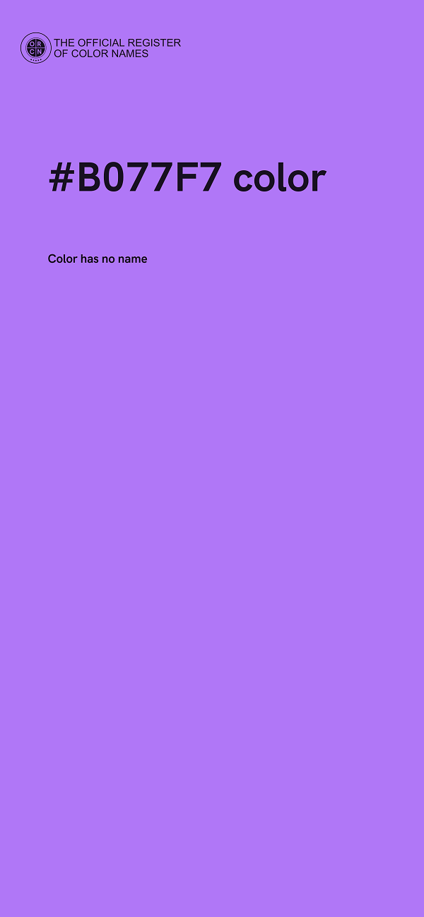 #B077F7 color image