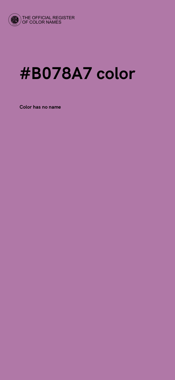 #B078A7 color image