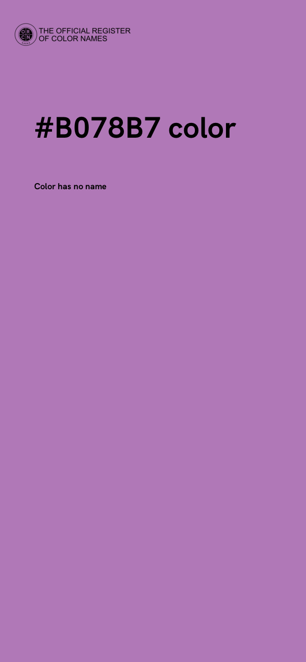 #B078B7 color image