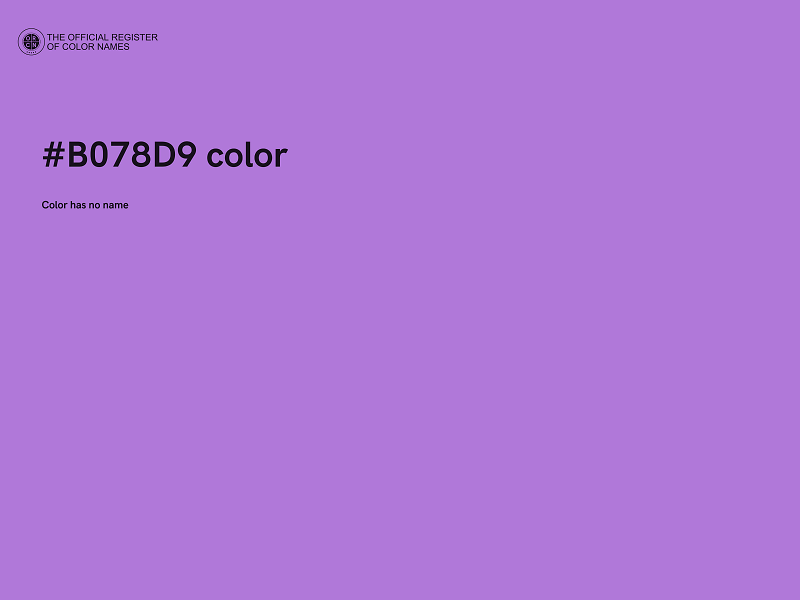 #B078D9 color image