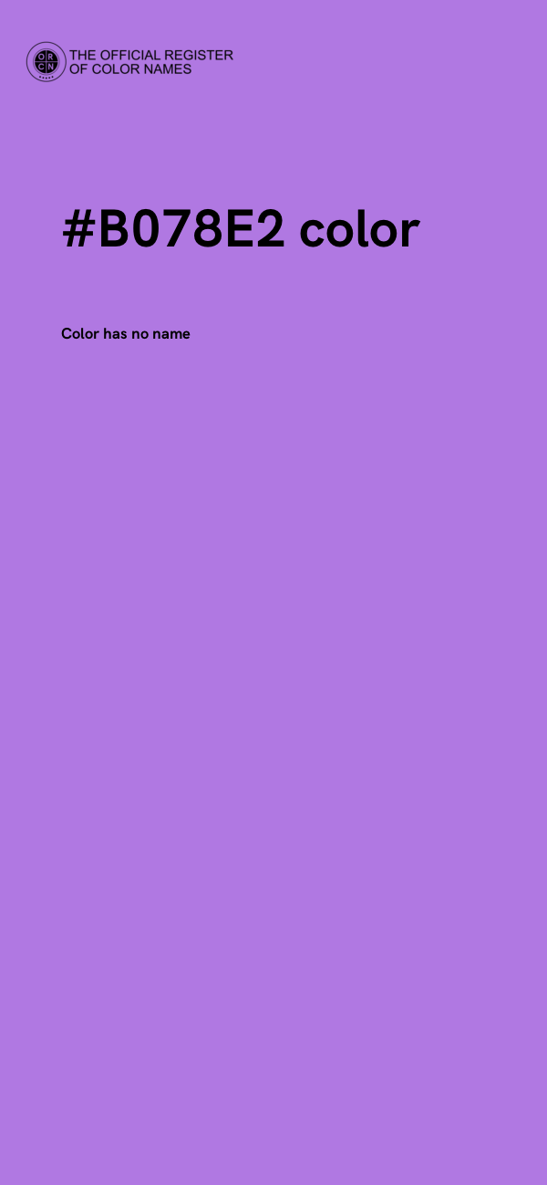 #B078E2 color image