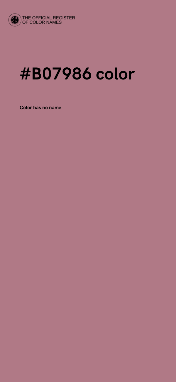 #B07986 color image