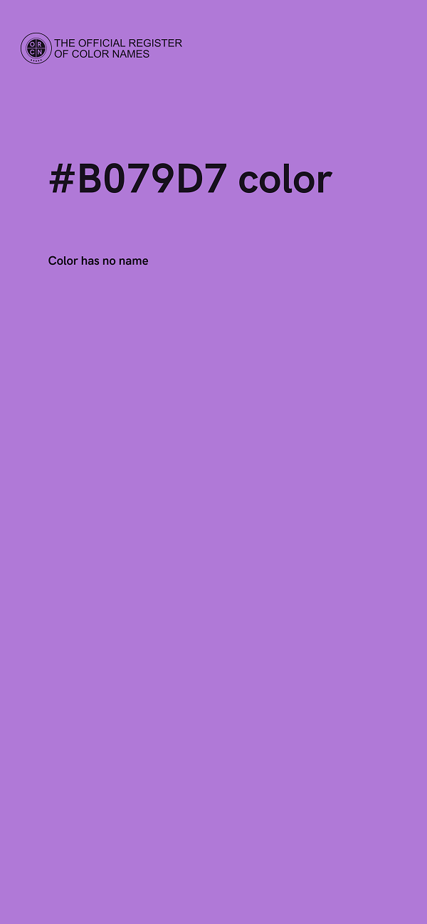 #B079D7 color image