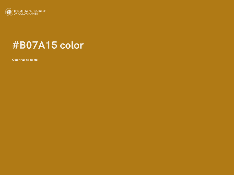 #B07A15 color image