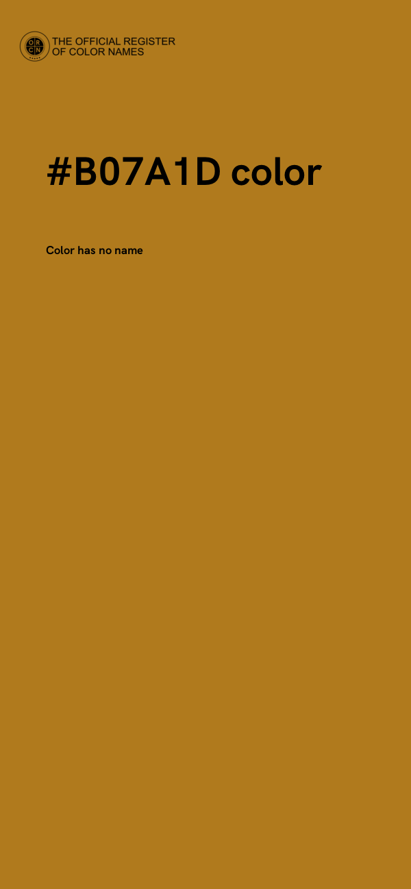 #B07A1D color image